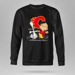 Charlie Brown Snoopy Calgary Flames Dance 9 Sweatshirt.jpg