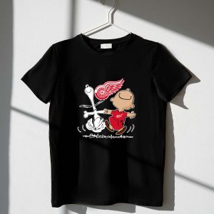 Charlie Brown Snoopy Detroit Red Wings Dance Shirt