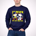 Charlie Brown Snoopy Fist Bump forever not just when win Milwaukee Brewers 3 Sweatshirt 2.jpg