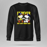 Charlie Brown Snoopy Fist Bump forever not just when win Milwaukee Brewers 9 Sweatshirt 2.jpg