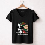 Charlie Brown Snoopy Minnesota Wild Dance 7 Womens V Neck.jpg