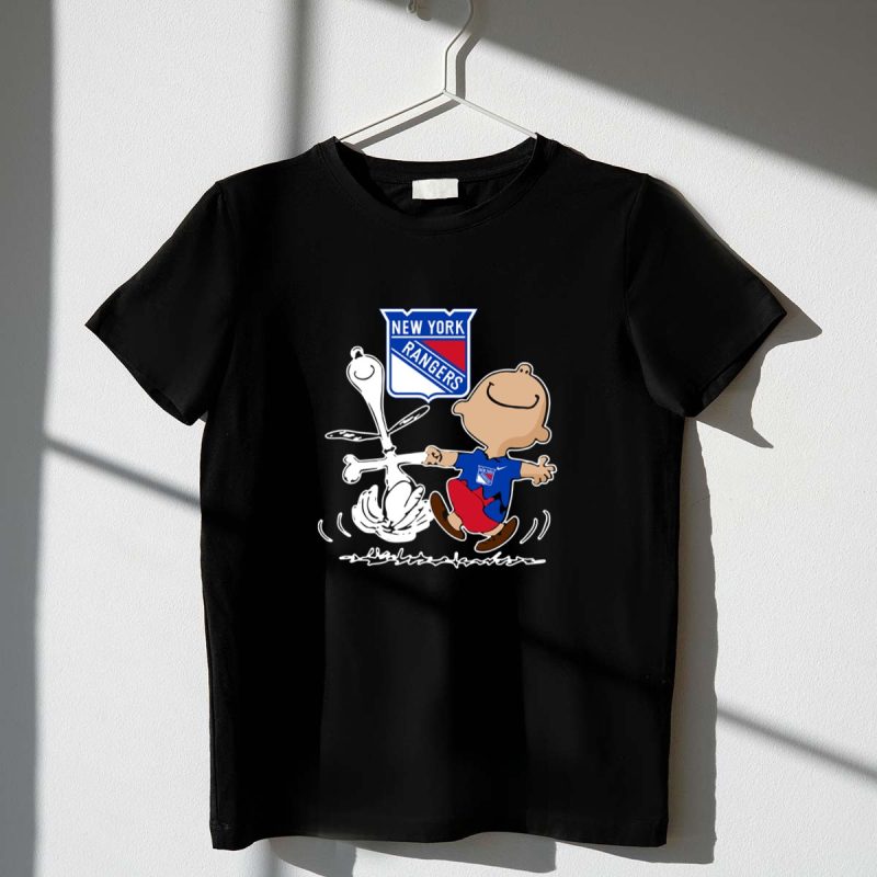 Charlie Brown Snoopy New York Rangers Dance 1 T Shirt