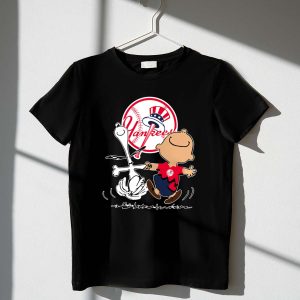 Charlie Brown Snoopy New York Yankees Dance Shirt