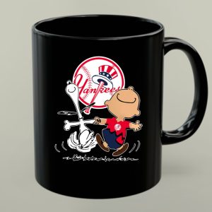 Charlie Brown Snoopy New York Yankees Dance 1 mug.jpg
