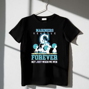 Charlie Brown Snoopy Seattle Mariners baseball forever not just when we win 1 T Shirt 2.jpg