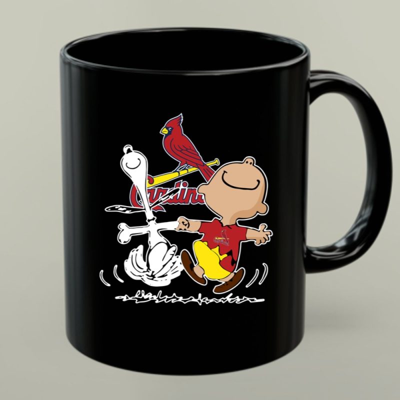 Charlie Brown Snoopy St Louis Cardinals Dance 1 Mug.jpg