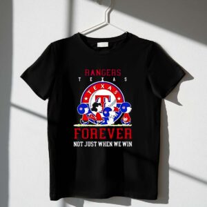 Charlie Brown Snoopy Texas Rangers Baseball Forever Not Just When We Win 1 T Shirt 1.jpg