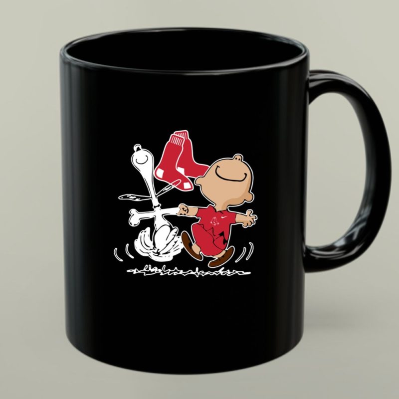 Charlie Brown Snoopy Wears Boston Red Sox Dance 1 Mug.jpg
