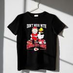Charlie Brown Snoopy and Woodstock Dont Mess With Kansas City Chiefs 1 T Shirt