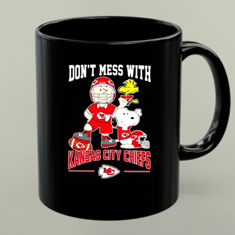 Charlie Brown Snoopy And Woodstock Dont Mess With Kansas City Chiefs 1 Mug.jpg