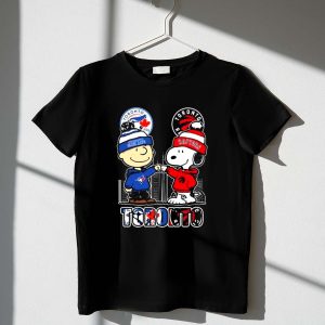 Charlie Brown Toronto Blue Jays And Snoopy Toronto Raptors Skyline 1 T Shirt.jpg