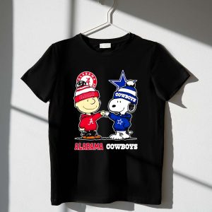Charlie Brown and Snoopy Alabama Crimson Tide x Dallas Cowboys 1 T Shirt