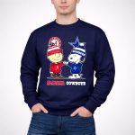Charlie Brown and Snoopy Alabama Crimson Tide x Dallas Cowboys 3 Sweatshirt