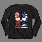 Charlie Brown and Snoopy Alabama Crimson Tide x Dallas Cowboys 4 Long Sleeves 1