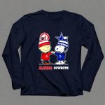 Charlie Brown and Snoopy Alabama Crimson Tide x Dallas Cowboys 6 Long Sleeves 1