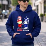 Charlie Brown and Snoopy Alabama Crimson Tide x Dallas Cowboys 8 Hoodie 1
