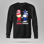 Charlie Brown and Snoopy Alabama Crimson Tide x Dallas Cowboys 9 Sweatshirt