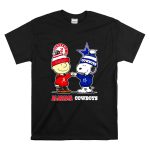 Charlie Brown and Snoopy Alabama Crimson Tide x Dallas Cowboys T Shirt 6 1