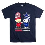 Charlie Brown and Snoopy Alabama Crimson Tide x Dallas Cowboys T Shirt 7