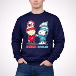 Charlie Brown and Snoopy Alabama Crimson Tide x Philadelphia Eagles 3 Sweatshirt