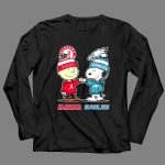 Charlie Brown and Snoopy Alabama Crimson Tide x Philadelphia Eagles 4 Long Sleeves