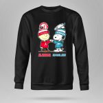 Charlie Brown and Snoopy Alabama Crimson Tide x Philadelphia Eagles 9 Sweatshirt