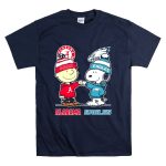 Charlie Brown and Snoopy Alabama Crimson Tide x Philadelphia Eagles T Shirt 7