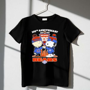 Charlie Brown and Snoopy Chicago Bears 106th Anniversary 1920 2026 1 T Shirt