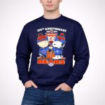 Charlie Brown and Snoopy Chicago Bears 106th Anniversary 1920 2026 3 Sweatshirt
