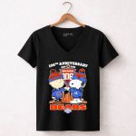 Charlie Brown and Snoopy Chicago Bears 106th Anniversary 1920 2026 7 Womens V Neck