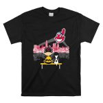 Charlie Brown and Snoopy Cleveland Indians T Shirt 6.jpg