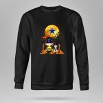 Charlie Brown and Snoopy Dallas Cowboys Halloween Moon Scene 9 Sweatshirt