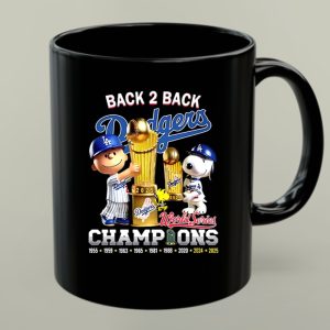 Charlie Brown and Snoopy Dodgers Back 2 Back Champions World Series 1 mug 1.jpg