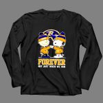 Charlie Brown and Snoopy Forever Not Just When We Win Ravens 4 Long Sleeves