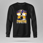 Charlie Brown and Snoopy Forever Not Just When We Win Ravens 9 Sweatshirt
