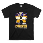 Charlie Brown and Snoopy Forever Not Just When We Win Ravens T Shirt 6