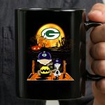 Charlie Brown and Snoopy Halloween Scene with Green Bay Packers 3 mug.jpg