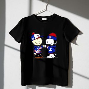 Charlie Brown And Snoopy Let's Go Rangers New York Ice Hockey Shirt
