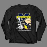 Charlie Brown and Snoopy Michigan Wolverines Dance 4 Long Sleeves.jpg