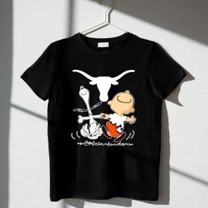 Charlie Brown and Snoopy Texas Longhorns Dance 1 T Shirt.jpg