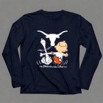Charlie Brown and Snoopy Texas Longhorns Dance 6 Long Sleeves.jpg