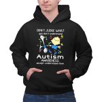 Charlie Brown and Snoopy dont judge what you dont understand Autism awareness shirt 2 Hoodie