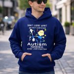 Charlie Brown and Snoopy dont judge what you dont understand Autism awareness shirt 8 Hoodie