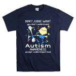 Charlie Brown and Snoopy dont judge what you dont understand Autism awareness shirt T Shirt 7