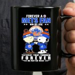 Charlie Brown and Snoopy fist bump forever a NY mets fan win or lose no matter what 3 mug.jpg