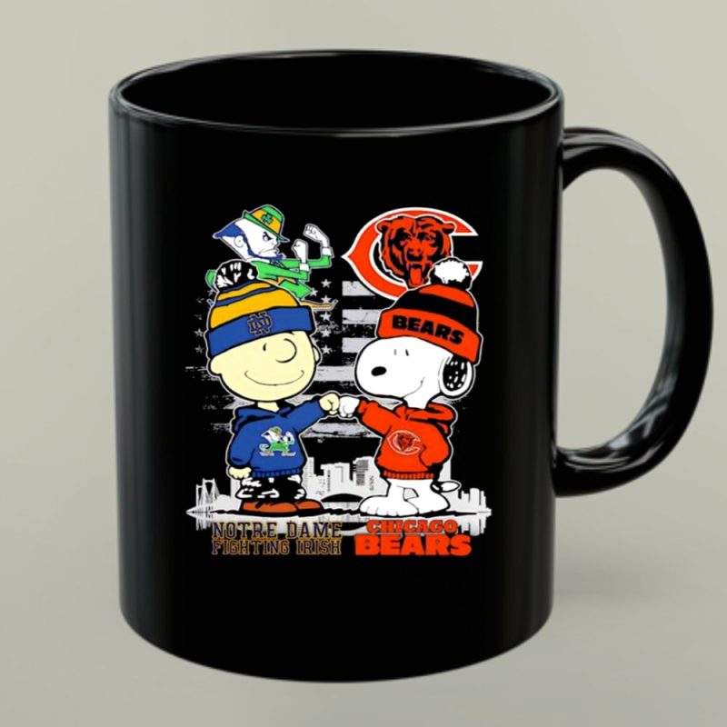 Charlie Brown And Snoopy X Chicago Bears Notre Dame Fighting Irish 1 Mug.jpg
