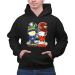 Charlie Brown and Snoopy x Chicago Bears Notre Dame Fighting Irish 2 Hoodie