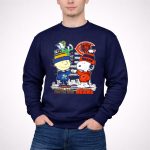 Charlie Brown and Snoopy x Chicago Bears Notre Dame Fighting Irish 3 Sweatshirt