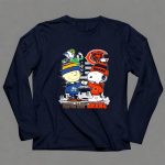 Charlie Brown and Snoopy x Chicago Bears Notre Dame Fighting Irish 6 Long Sleeves