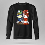 Charlie Brown and Snoopy x Chicago Bears Notre Dame Fighting Irish 9 Sweatshirt